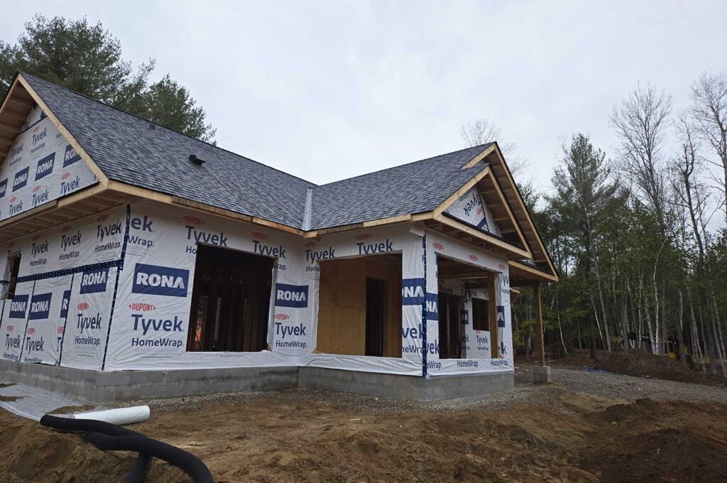 New shingle roof installation by 705 Roofing