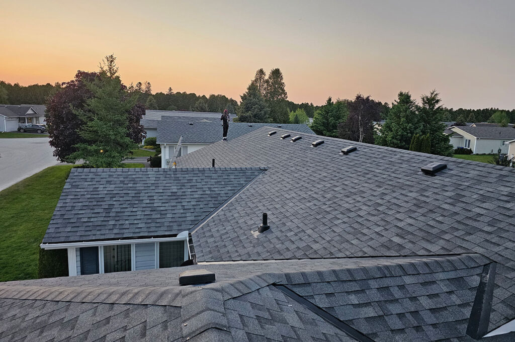 House roof installation completed by roofing experts