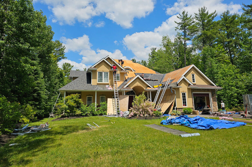 Professional roof repair service for residential property